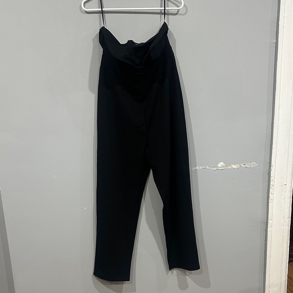 SHEIN Classic Black Strapless Jumpsuit